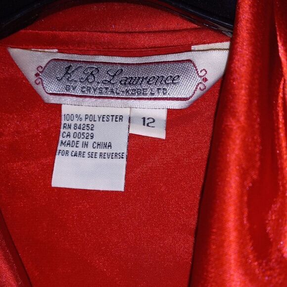 K.B.Lawrence Vintage Satin Button Down Blouse - Picture 4 of 9